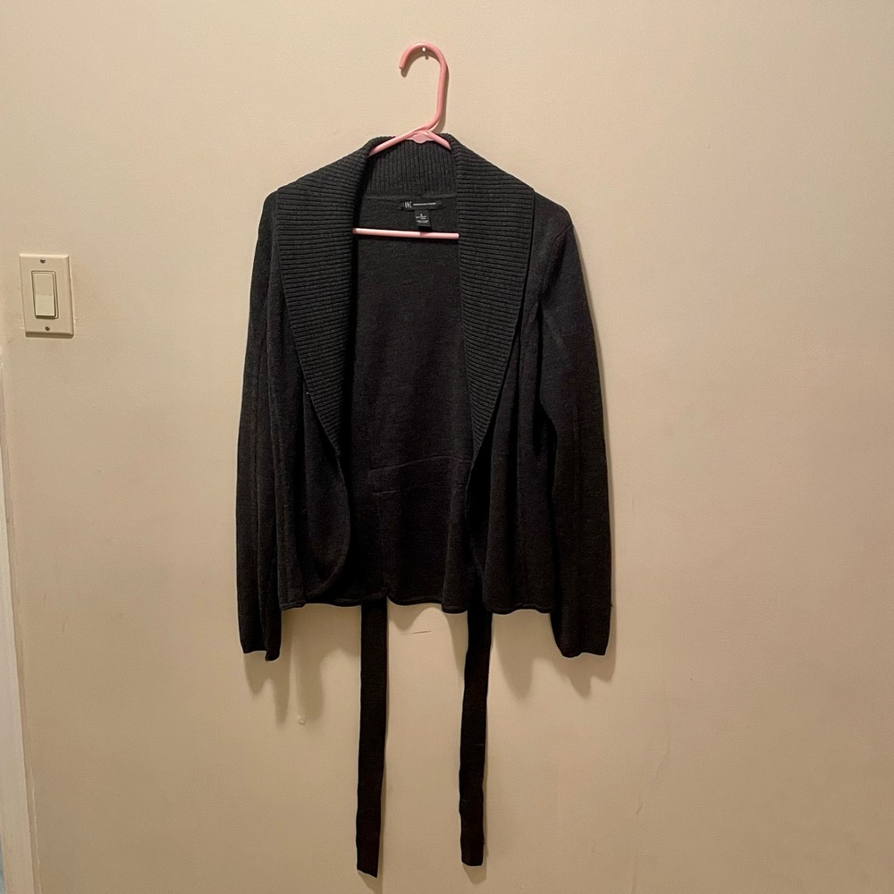 INC Wool Cardigan Sweater